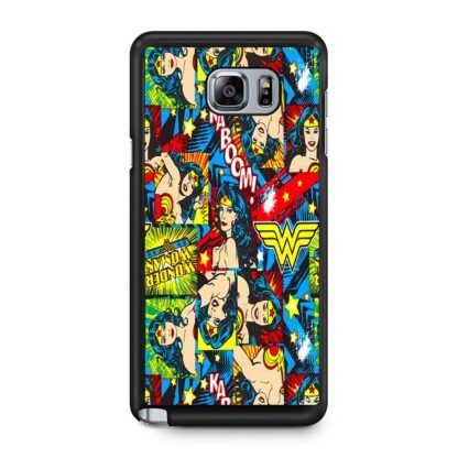Wonder Woman Comic Collage Samsung Galaxy Note 5 Case