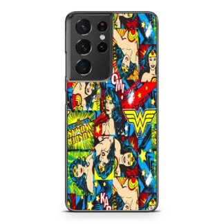 Wonder Woman Comic Collage Samsung Galaxy S21 / S21 Plus / S21 Ultra / S21 FE Case