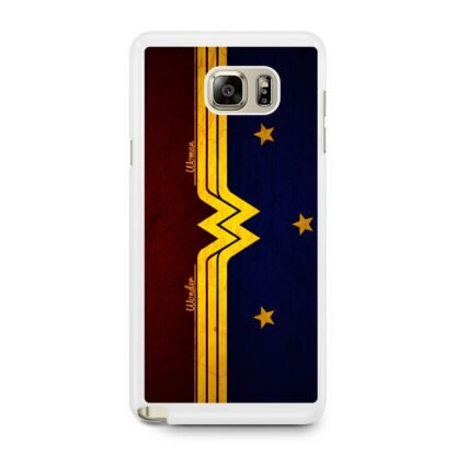 Wonder Woman Red Blue Logo Samsung Galaxy Note 5 Case - Image 2