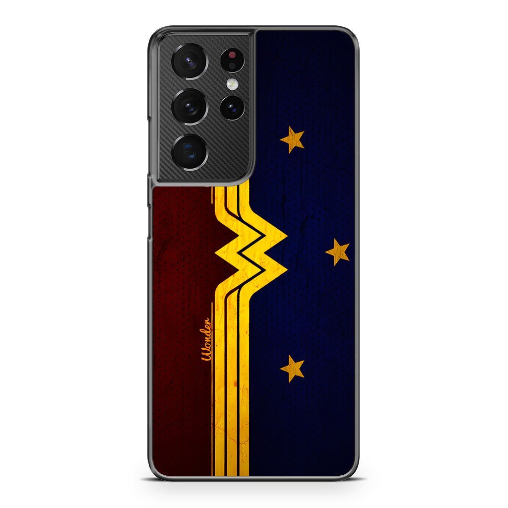 Wonder Woman Red Blue Logo Samsung Galaxy S21 / S21 Plus / S21 Ultra / S21 FE Case