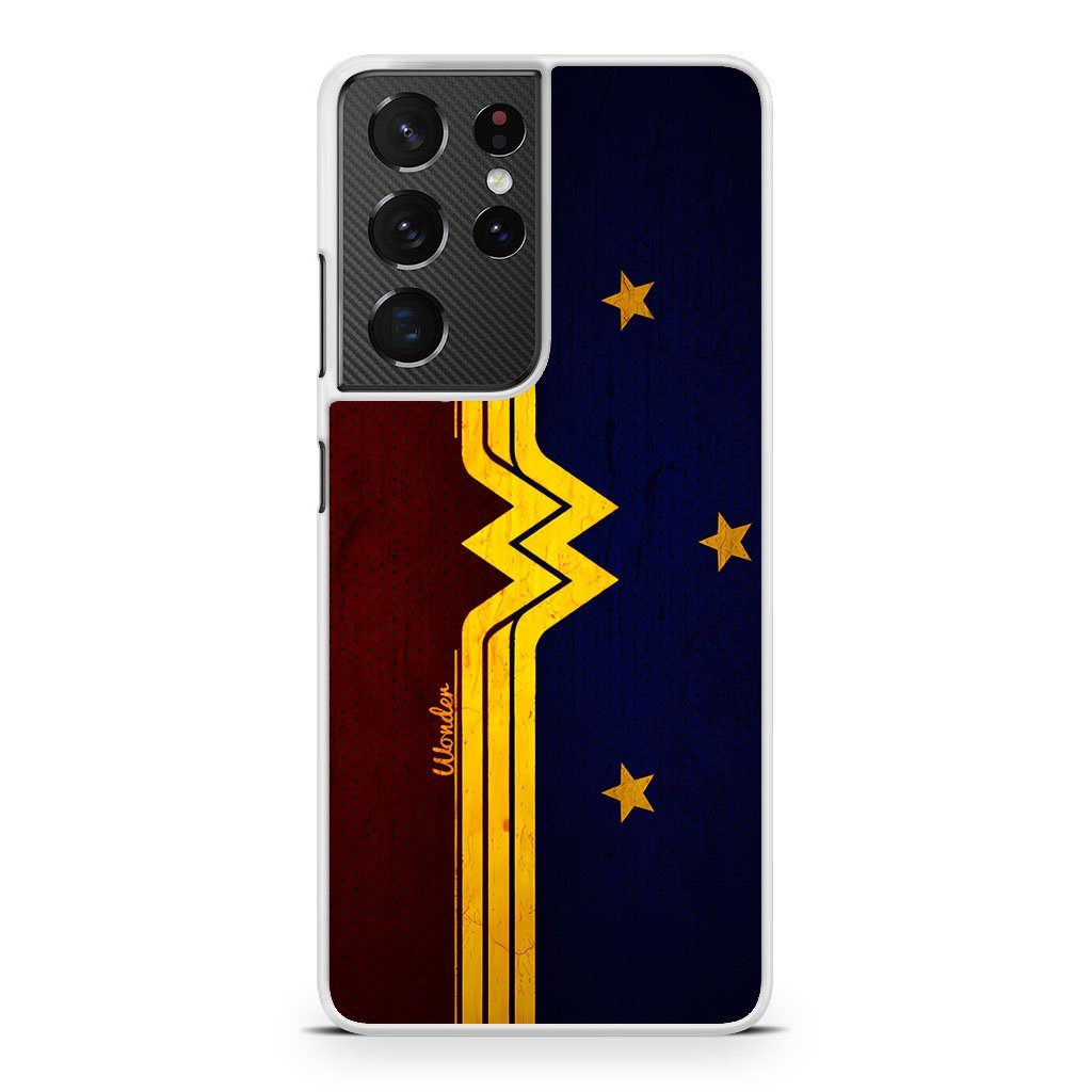 Wonder Woman Red Blue Logo Samsung Galaxy S21 / S21 Plus / S21 Ultra / S21 FE Case - Image 2