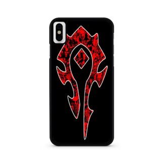 World of Warcraft Horde Red Black Logo iPhone X / XR / XS / XS Max Case