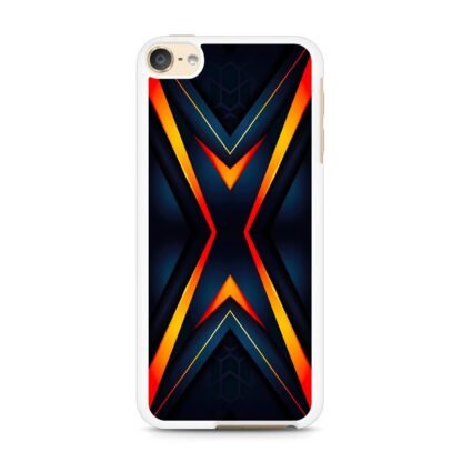 X Flame Neon Shield Cover iPod Touch 6 / 7 Case - Image 2