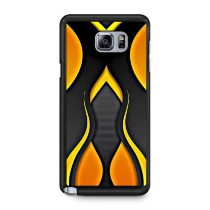 Yellow Black Modern Abstract Samsung Galaxy Note 5 Case
