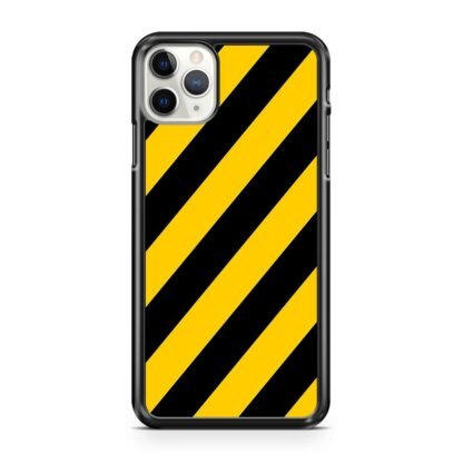 Yellow Black Stripe iPhone 12 / 12 Pro / 12 Pro Max / 12 Mini Case