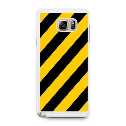 Yellow Black Stripe Samsung Galaxy Note 5 Case - Image 2