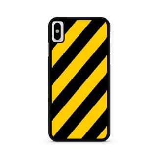 Yellow Black Stripe iPhone X / XR / XS / XS Max Case