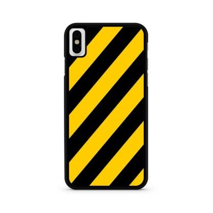 Yellow Black Stripe iPhone X / XR / XS / XS Max Case