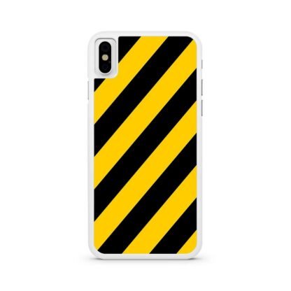 Yellow Black Stripe iPhone X / XR / XS / XS Max Case - Image 2