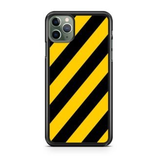 Yellow Black Stripe iPhone 11 / 11 Pro / 11 Pro Max Case