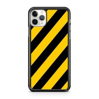 Yellow Black Stripe iPhone 12 / 12 Pro / 12 Pro Max / 12 Mini Case