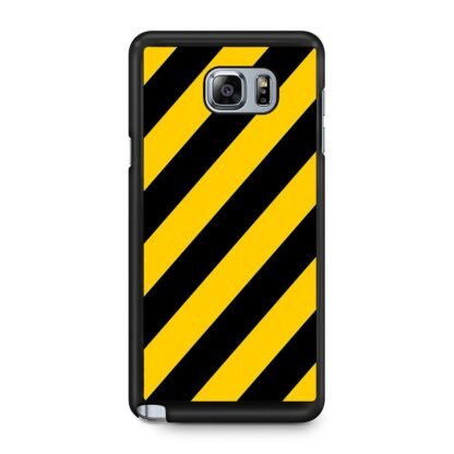 Yellow Black Stripe Samsung Galaxy Note 5 Case