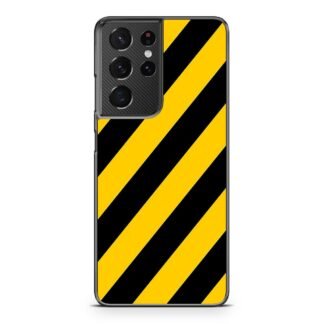 Yellow Black Stripe Samsung Galaxy S21 / S21 Plus / S21 Ultra / S21 FE Case