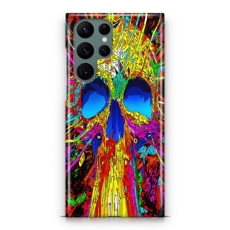 Abstract Colorful Skull Samsung Galaxy S23 / S23 Plus / S23 Ultra / S23 FE 3D Case