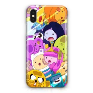 Adventure Time All Character Glass iPhone X / XR / XS / XS Max 3D Case