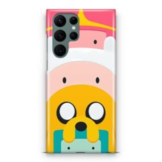 Adventure Time Characters Head Samsung Galaxy S23 / S23 Plus / S23 Ultra / S23 FE 3D Case