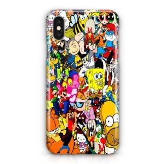 All Characters Cartoon Collage iPhone X / XR / XS / XS Max 3D Case