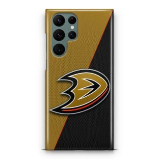Anaheim Ducks Carbon Logo Samsung Galaxy S23 / S23 Plus / S23 Ultra / S23 FE 3D Case