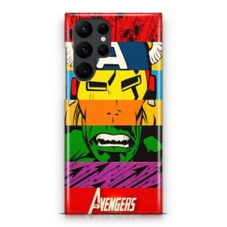 Avengers Hero Face Collage Samsung Galaxy S25 / S25 Plus / S25 Ultra 3D Case