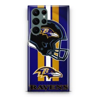 Baltimore Ravens Helmet NFL Logo Samsung Galaxy S23 / S23 Plus / S23 Ultra / S23 FE 3D Case