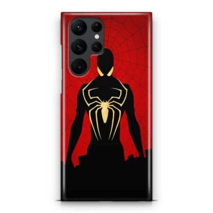 Black Spider Man Vector Samsung Galaxy S25 / S25 Plus / S25 Ultra 3D Case