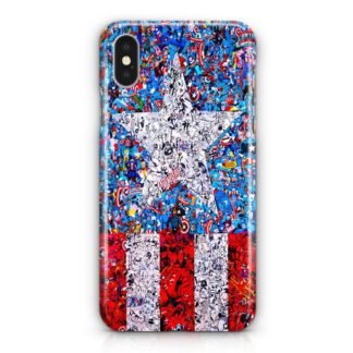 Captain America Armor Collage iPhone X / XR / XS / XS Max 3D Case