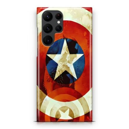 Captain America Logo Samsung Galaxy S25 / S25 Plus / S25 Ultra 3D Case