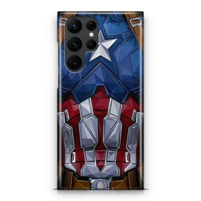 Captain America Suit Armor Samsung Galaxy S25 / S25 Plus / S25 Ultra 3D Case