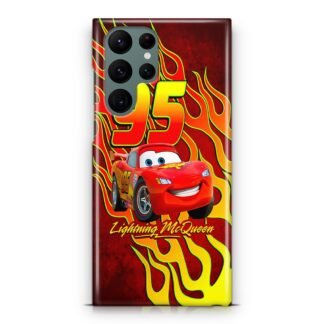 Cars Lightning Mcqueen Flame Samsung Galaxy S23 / S23 Plus / S23 Ultra / S23 FE 3D Case