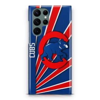 Chicago Cubs MLB Bear Logo Samsung Galaxy S23 / S23 Plus / S23 Ultra / S23 FE 3D Case