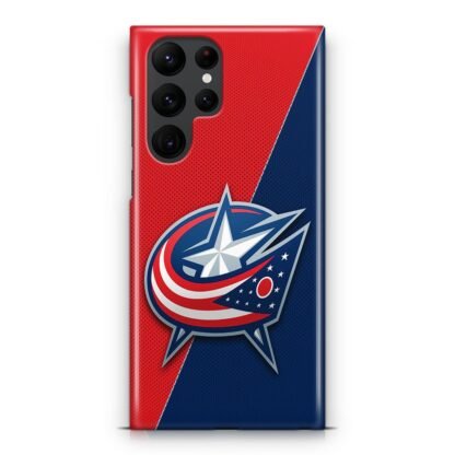 Columbus Blue Jackets Carbon Logo Samsung Galaxy S25 / S25 Plus / S25 Ultra 3D Case