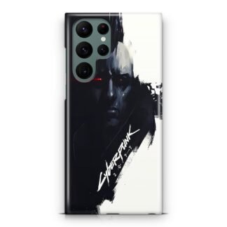 Cyberpunk 2077 Black White Samsung Galaxy S23 / S23 Plus / S23 Ultra / S23 FE 3D Case