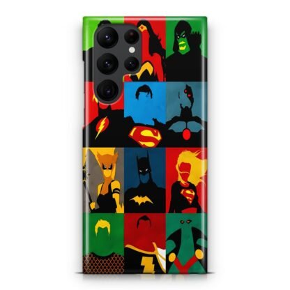 DC Justice League Hero Vector Samsung Galaxy S25 / S25 Plus / S25 Ultra 3D Case