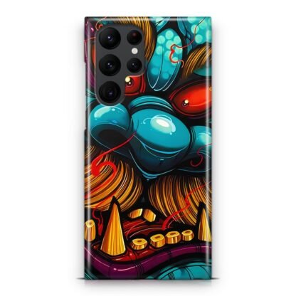Demon Monster Blue Red Eyes Samsung Galaxy S25 / S25 Plus / S25 Ultra 3D Case