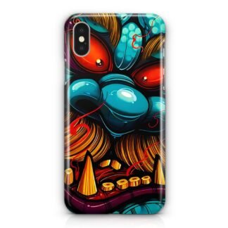Demon Monster Blue Red Eyes iPhone X / XR / XS / XS Max 3D Case