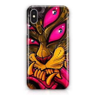 Demon Monster Four Eyes Cheetah iPhone X / XR / XS / XS Max 3D Case