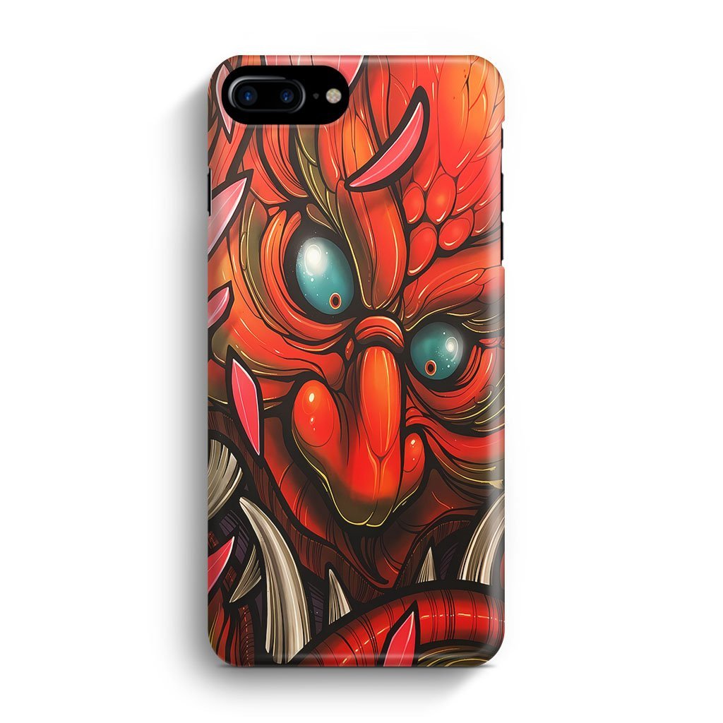 Demon Monster Red Scale Fish iPhone 7 Plus / 8 Plus 3D Case
