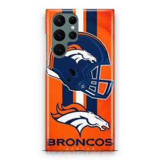 Denver Broncos Helmet NFL Logo Samsung Galaxy S23 / S23 Plus / S23 Ultra / S23 FE 3D Case