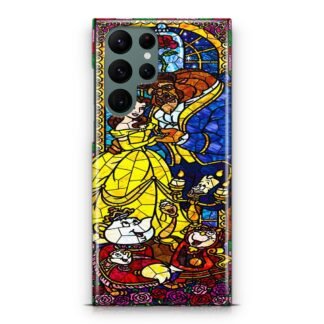 Disney Beauty And The Beast Mosaic Samsung Galaxy S23 / S23 Plus / S23 Ultra / S23 FE 3D Case