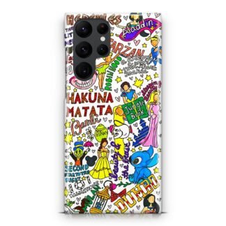 Disney Characters Doodle Samsung Galaxy S25 / S25 Plus / S25 Ultra 3D Case