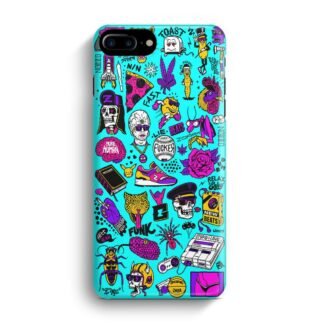 Doodle Logo Collage iPhone 7 Plus / 8 Plus 3D Case