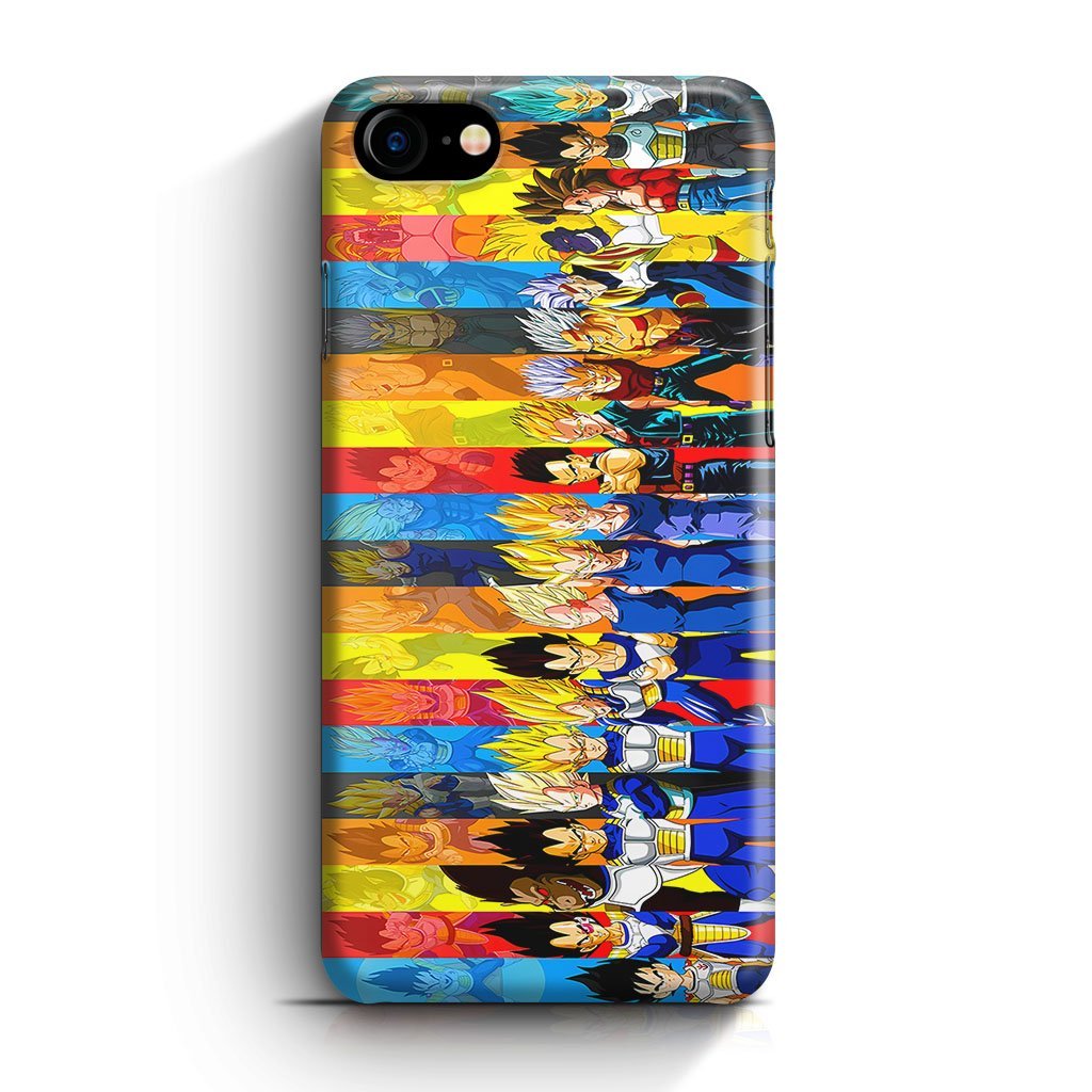 Dragon Ball All Vegeta Evolution iPhone 7 / 8 / SE 2020 / SE 2022 3D Case