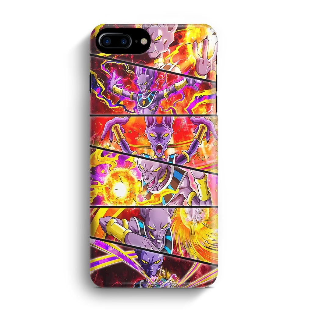 Dragon Ball Beerus Power iPhone 7 Plus / 8 Plus 3D Case