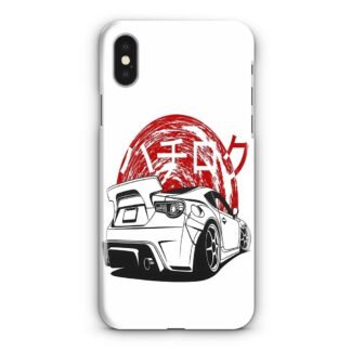 Drift Racing White Cover iPhone X / XR / XS / XS Max 3D Case