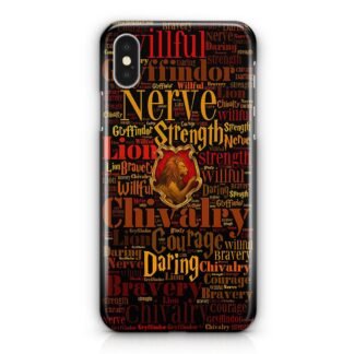Gryffindor Quote Logo iPhone X / XR / XS / XS Max 3D Case