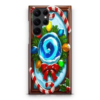 Hearthstone Winter Veil Wreath Cover Samsung Galaxy S25 / S25 Plus / S25 Ultra 3D Case