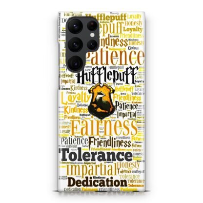 Hufflepuff Quote Logo Samsung Galaxy S25 / S25 Plus / S25 Ultra 3D Case