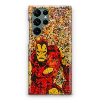 Iron Man Comic Samsung Galaxy S23 / S23 Plus / S23 Ultra / S23 FE 3D Case