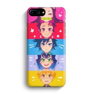 Kimetsu No Yaiba Demon Slayer Cute Collage iPhone 7 Plus / 8 Plus 3D Case