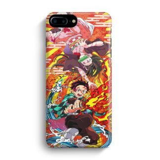 Kimetsu No Yaiba Demon Slayer Tanjiro Nezuko iPhone 7 Plus / 8 Plus 3D Case